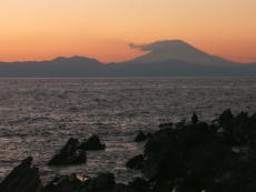 城ヶ島からの富士山